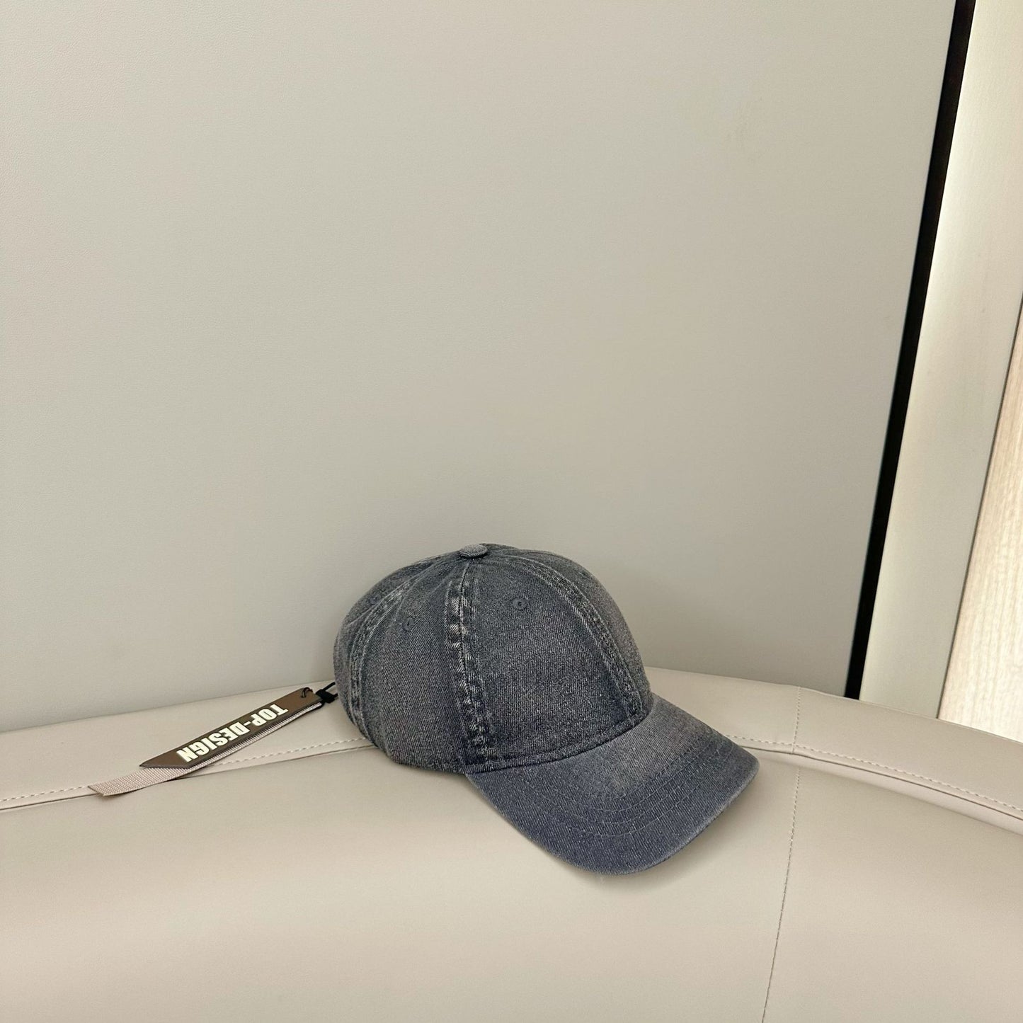 Spring and autumn new solid color denim cap
