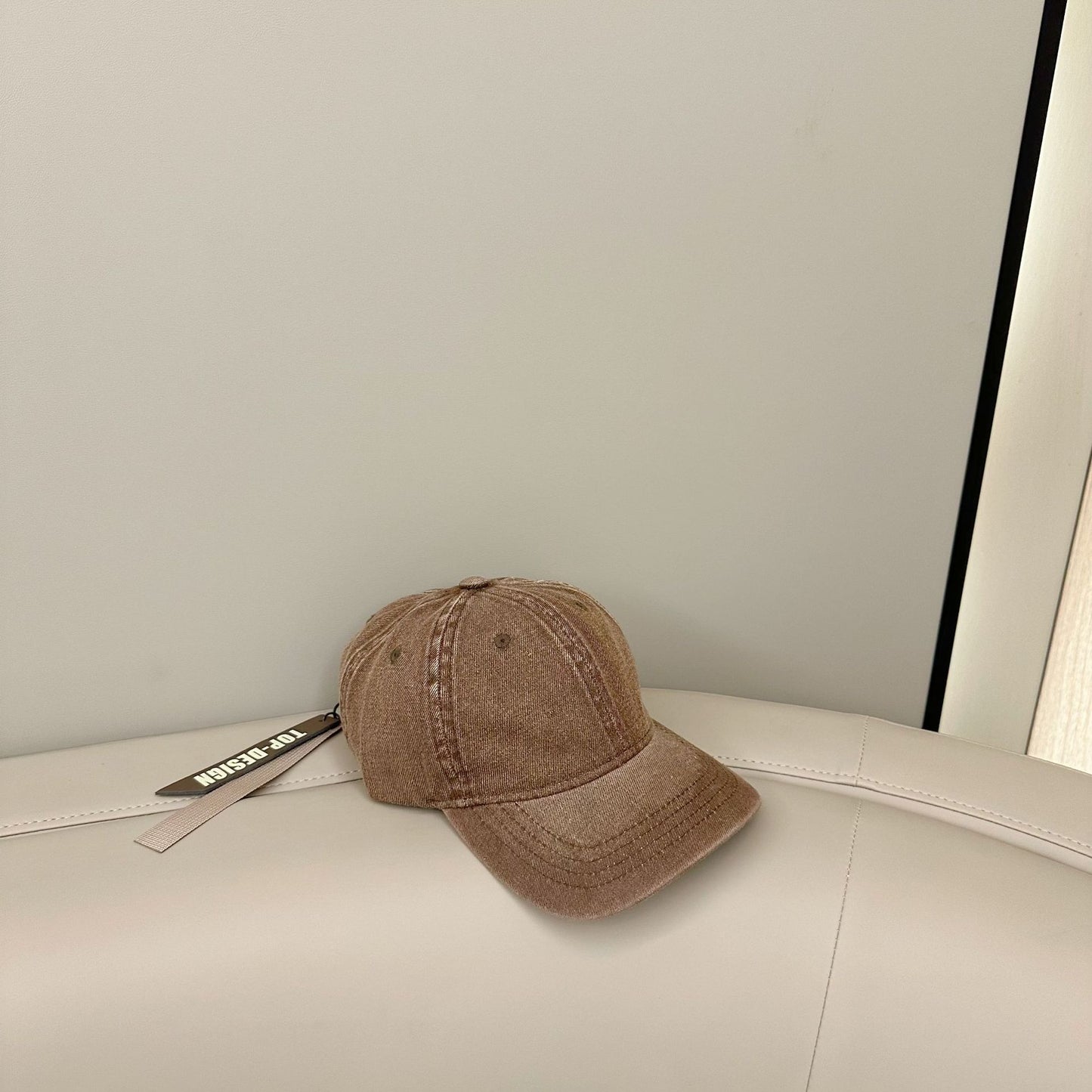 Spring and autumn new solid color denim cap