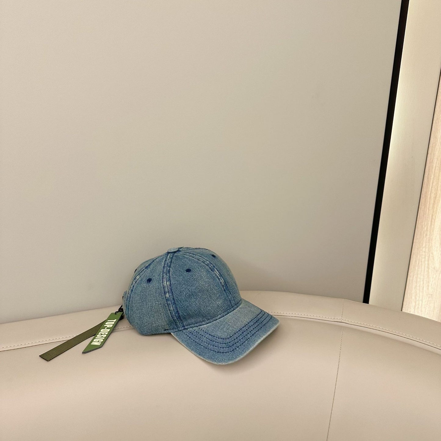 Spring and autumn new solid color denim cap