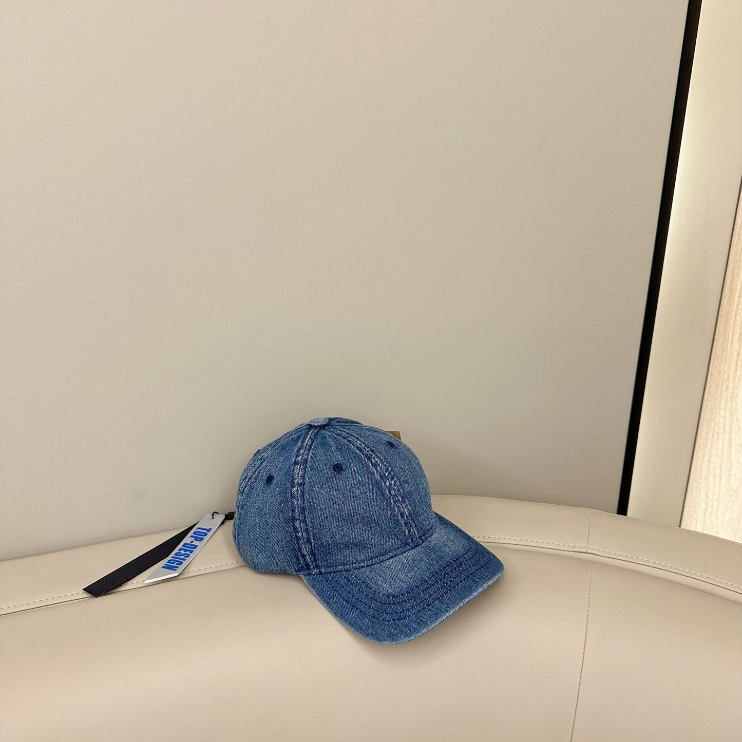 Spring and autumn new solid color denim cap