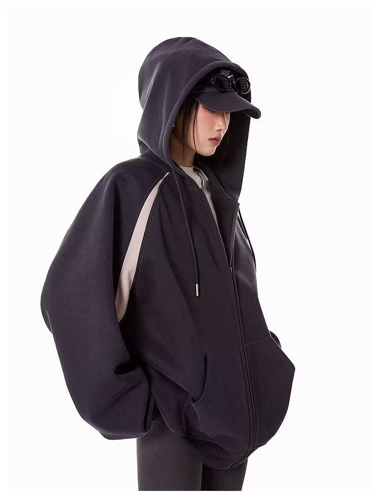A new loose hooded sweatshirt for women, a cardigan and a versatile casual jacket