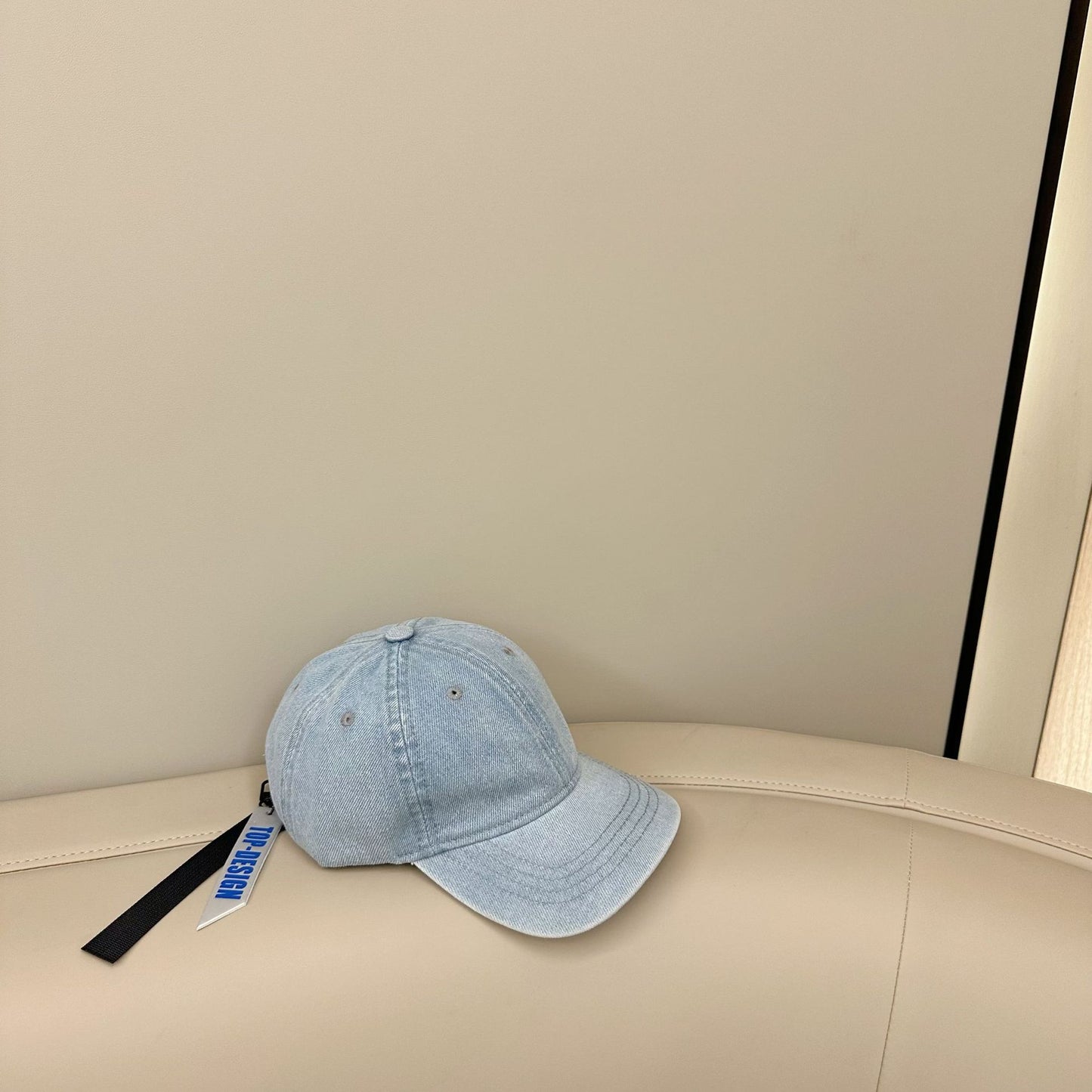 Spring and autumn new solid color denim cap